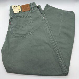 Levi’s Women’s Baggy Dad Barrel Premium Jeans 34x32 Sage Green Brand New w/ Tags